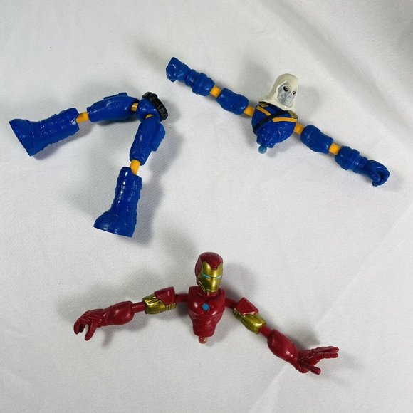 Marvel Avengers Bend Flex Taskmaster 6" Action Figure 2020 Hasbro Plus Iron Top - Picture 4 of 6